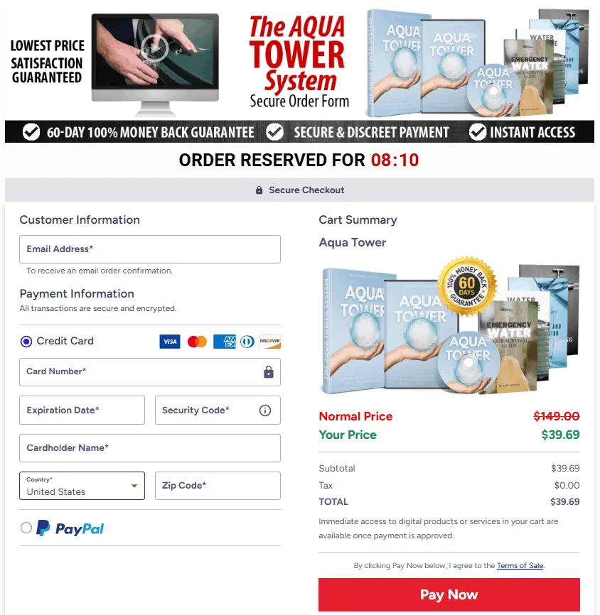 Aqua Tower Website